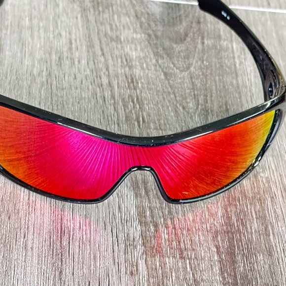 Oakley Antix 03-700 130 Black with TORCH IRIDIUM LENS Plastic Authentic Mens Sun - Picture 10 of 10